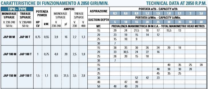 Bomba aspiración profunda Conforto JAP 150 M - Imagen 2